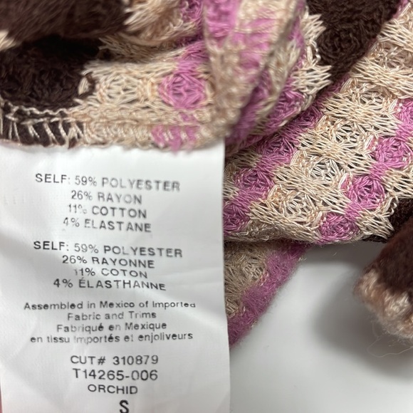 Lush > Pink Waffle Striped Sweater Small - Picture 8 of 9